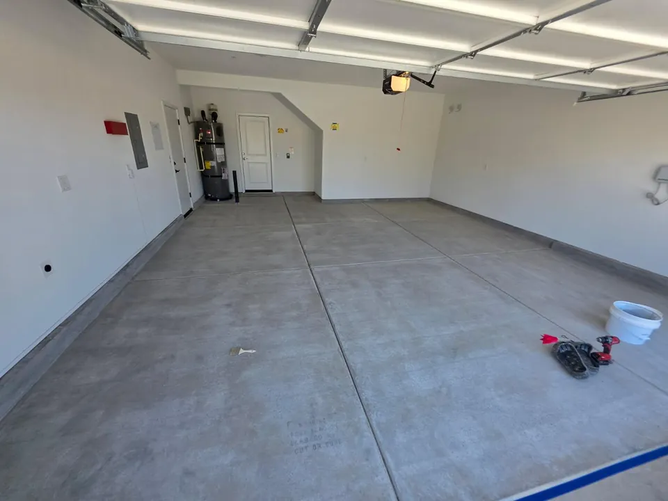 Garage during the install
